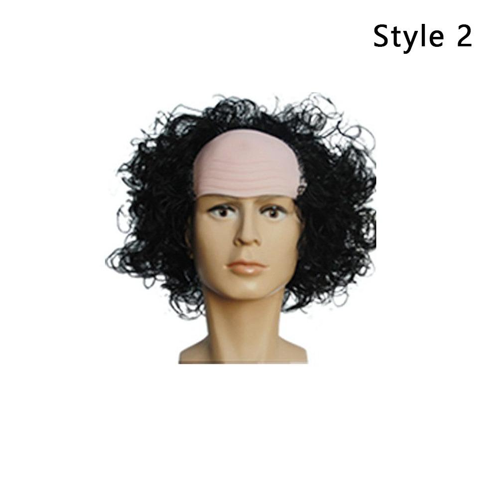 Clown Cosplay Bald Cap Wig Props Headgear Fashion Clown Wig  Halloween Party