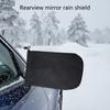 Universal Car Mirror Rain Shield Cover Waterproof Protector Frostproof With Anti Freeze Lining Quick Release Design 2pcs