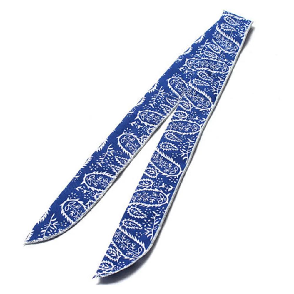 

Літній охолоджуючий шарф із льодом, пов’язка на голову, охолоджуючий шарф-бандана, пов’язка на голову для спорту на свіжому повітрі, рушник, браслет, сонцезахисний шарф синій