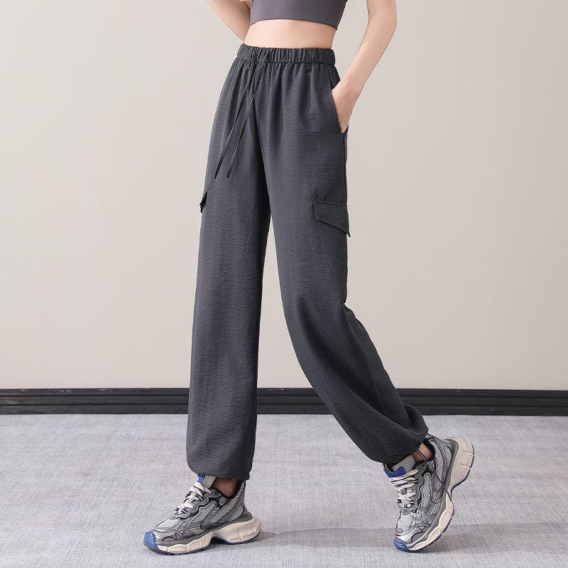 Women's Summer 2025 Casual Sportswear Set: New Style Hiking Sun Protection Clothing with Loose Cargo Pants