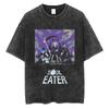 T-shirt Manga Soul Eater Stampa Death The Kid T-shirt Lavata Vintage Streetwear Abbigliamento Uomo Donna Maglietta in Cotone Oversize