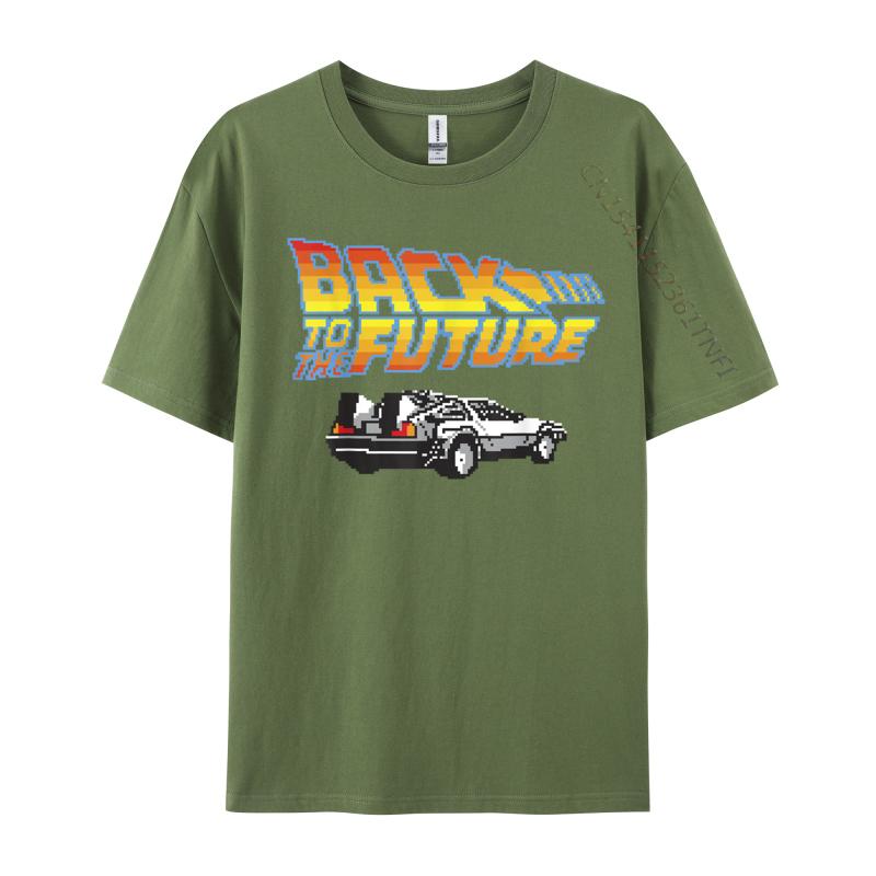 Unisex Clothing 8bit Delorean Tshirts Newest Top Tshirt Cotton Tops Tees For Unisex Tops Tees Normal T Shirts Comfortable