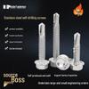 410 Stainless Self-Tapping Self-Drilling Hex Washer Screws