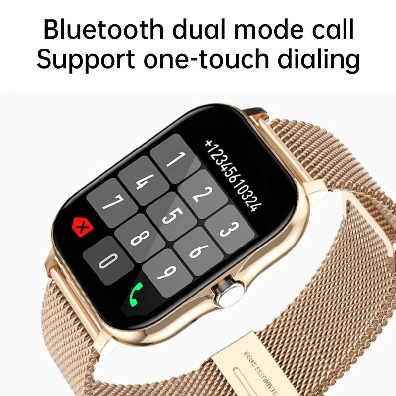 Nuovo Braccialetto Smart Watch Pedometro Monitoraggio Frequenza Cardiaca Chiamata Bluetooth Schermo Touch 1,69 pollici Smart Watch Per Uomo Donna Orologio