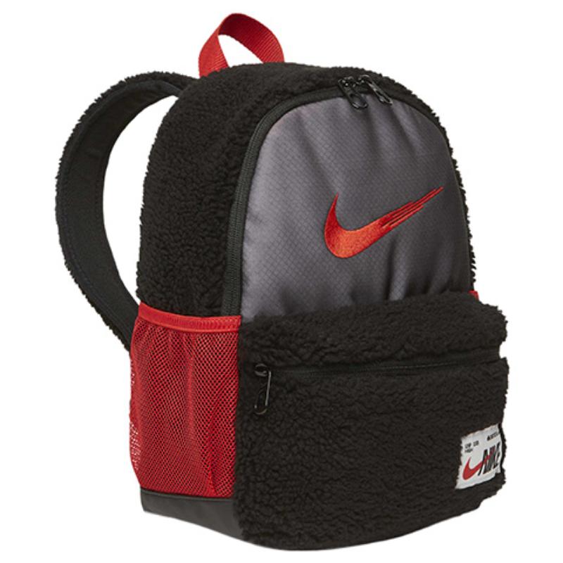 Nike Fabric Backpack Men's Black/Red Lightweight Casual FD4458-010