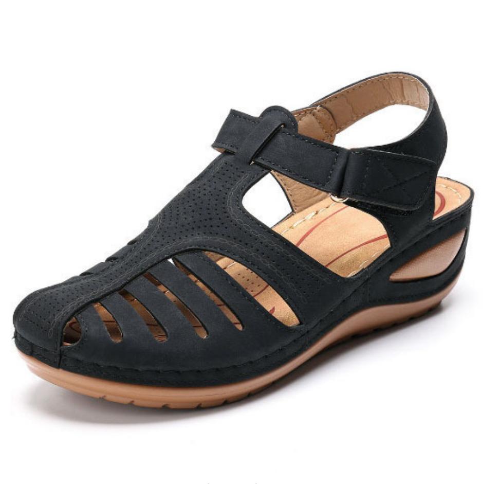 Skor Sandaler Kvinnor Sommar Öppen Tå Damskor Fest Sandaler För Kvinnor Kil Damskor Retro Kvinnosandal Skodon Kvinna