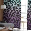 Leopardenmuster Tierhauttextur Farbverlauf Tüll Vorhänge für Wohnzimmer Dekoration Moderner Chiffon Transparent Voile Küchenvorhang