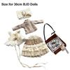 Mini 1/6 BJD Doll Outfit Set Cartoon Doll Overall Suit for 1/6 BJD Dolls Doll Accessories