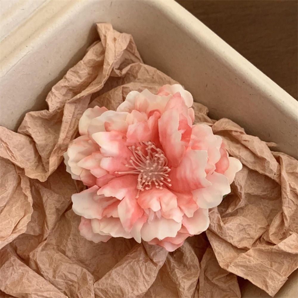 Bohemian Style Flower Hair Clip Cloth Girl Hair Clip Simple Rose Hairpin  Party Ponytail Holder