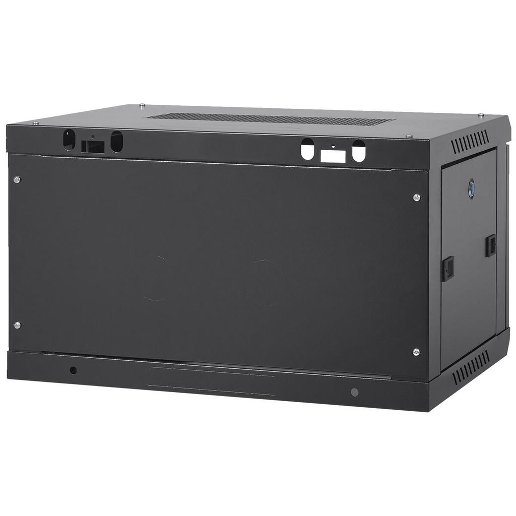 6U Wall Mount Network Server Cabinet, 15.5'' Deep, Server Rack Cabinet Enclosure, 200 lbs Max. Ground-mounted Load Capacity, with Locking Glass Door