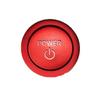 Optimister Car Goods Engine Start Button Cover Start Switch Protection Accessories Push Button Easy To Install Universal Cover Ring Set Toyota Red