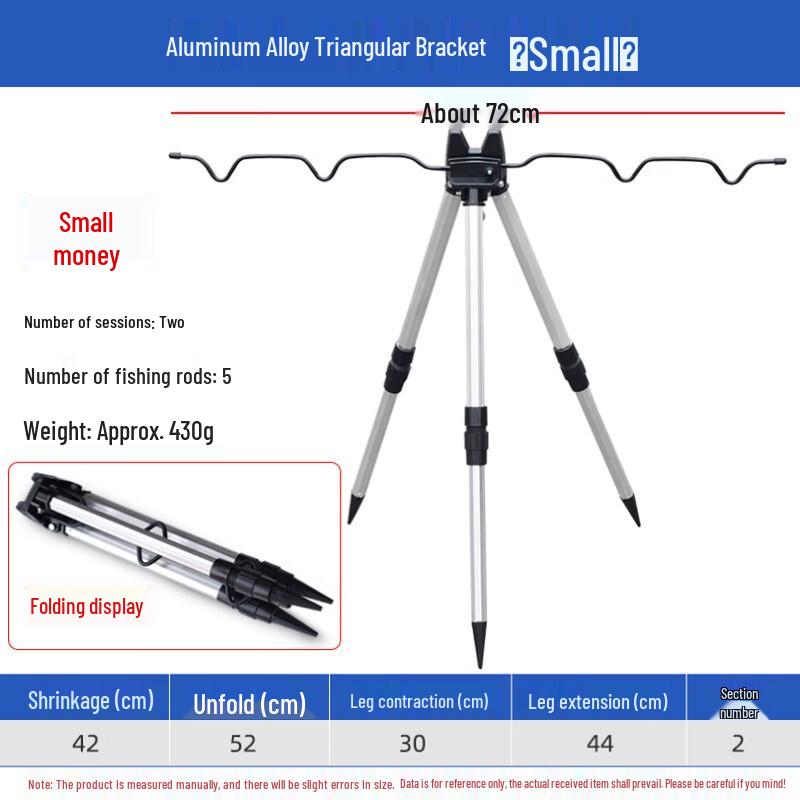 WEZHO Aluminum Alloy Fishing Rod Triangle Holder