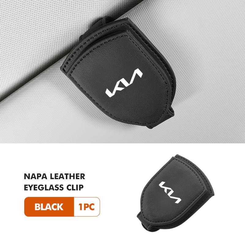 Suede Car Sunglasses Holder Sun Visor Glasses Hanger Storage Clip For KIA Ceed Sportage Rio K5 K2 Optima Cerato Venga Sedona