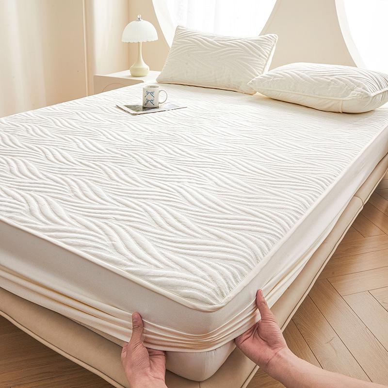 A-Grade Quilted Waterproof Mattress Protector - Soybean Fiber, Fitted for Mother and Baby.