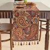 Table Flag Red Jacquard Tea Flag Fringed Ethnic Style Geometric Tv Cabinet Coffee Table Long Cover Decoration