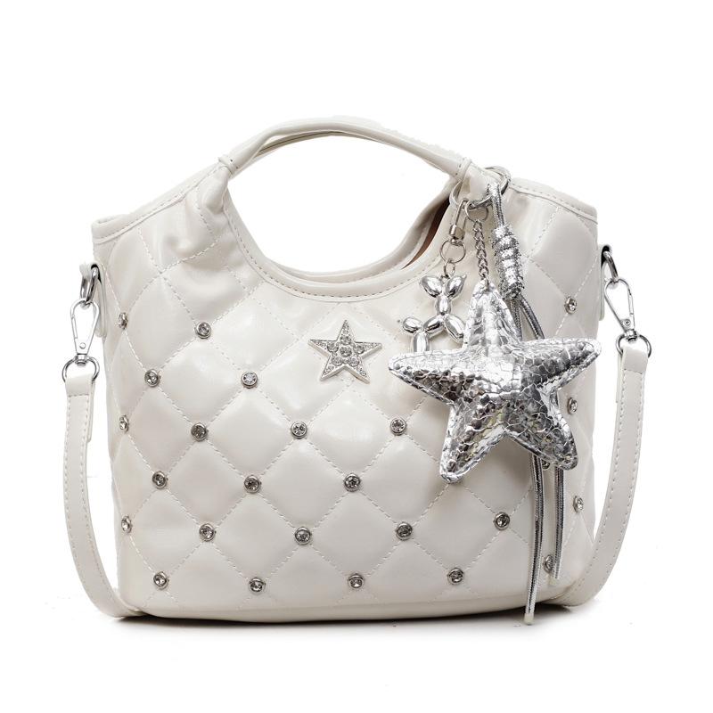 Ballet style rhombus chain handbag women's 2025 new niche single shoulder underarm bag fashionable versatile messenger bag