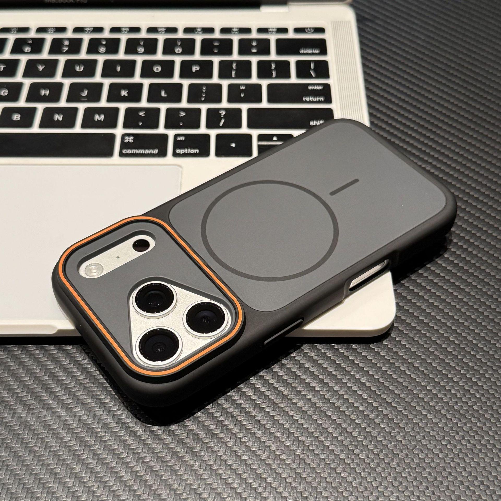 

Magnetic Skin-Feel Eye-Catching Case for iPhone 12-17/16pro/15 Drop-Proof Cover iPhone 16 Plus