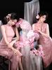 Retro Pink Qipao Photo Studio Clothing – Chinese Style