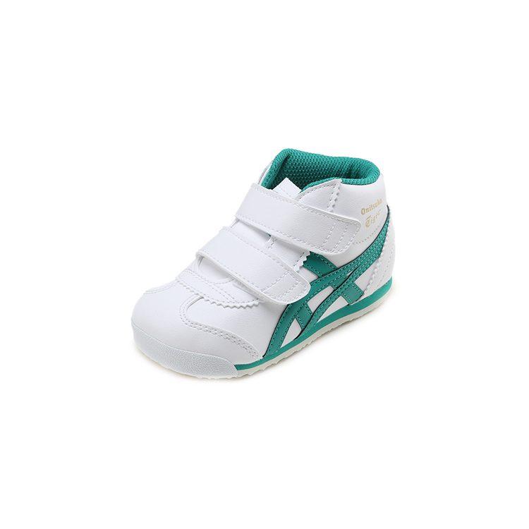 Onitsuka Tiger Mexico Mid Runner Versatile Slip Resistant Abrasion Resistant Mid top Toddler Shoes Infant And Toddler 1184A001-103