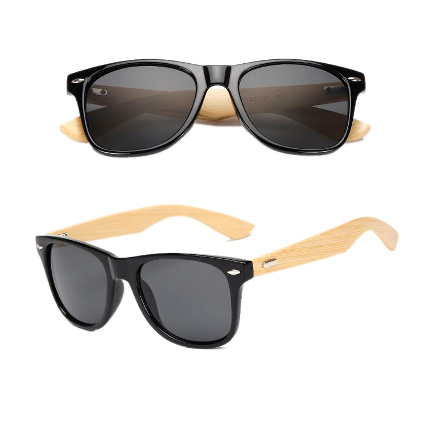 FOENIXSONG Vintage Sunglasses Women Men Bamboo Wood Arm Retro Fashion Sun Glasses Eyewear