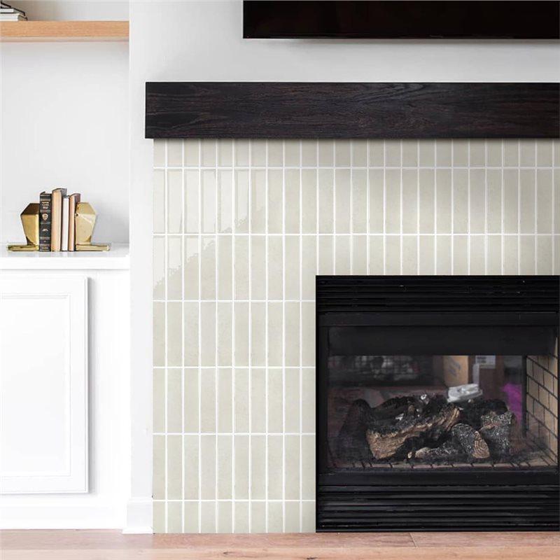 J1UL1N Waterproof For Kitchen& Bathroom Removable Beige Tile Stickers-5 Sheets Peel& Stick Decals