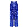 Girls Allover Sequin Pants Elastic Waist Loose Fit Fully Lined for Dance Stage Performance