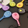 Keychain Vibrant Color Tennis Racket Design Keyring Sports-themed Bag Charm Non-slip Grip Key Chain Backpack Accessories