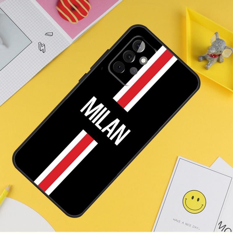 Milan Stylish Stripe Design Cover For Samsung Galaxy A34 A35 A14 A15 A25 A53 A33 A13 A52 A32 A12 A51 A71 A54 A55 Case