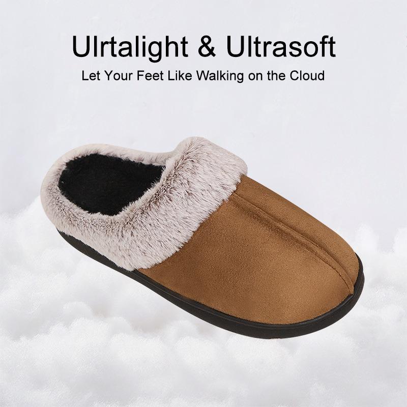 Anti-slip Cotton Shoes, Plush Warm Women's Shoes, Comfortable Slippers