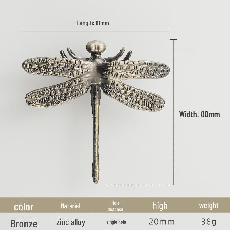 

Ручка для шкафа Dragonfly - скандинавская роскошь, современная золотая отделка