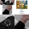 Elegant Titanium Steel Cat Eye Beaded Bracelet For Women Minimalist Design