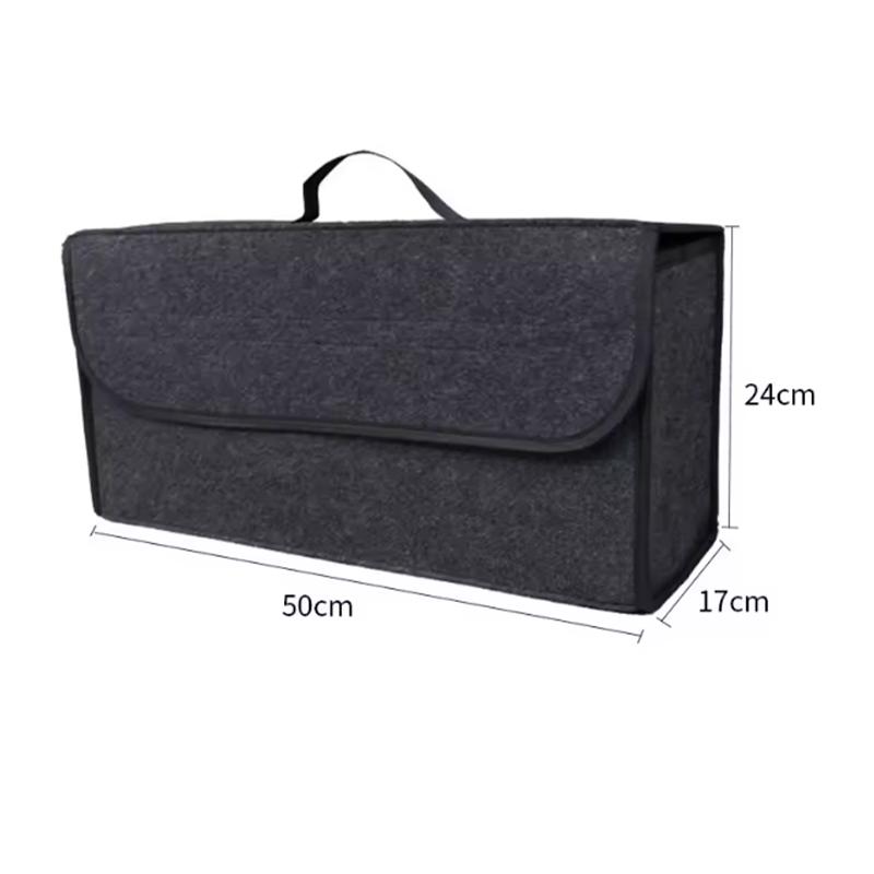 

High quality New Soft Felt Anti-Slip Storage Box Home Dark Gray Large Compartment Organizer for Car Trunk Boot Tools Auto Parts темно-серого