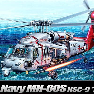 Academy 12120 1/35 USN MH-60S Nighthawk HSC-9 Troubleshooter Kunststoffmodell