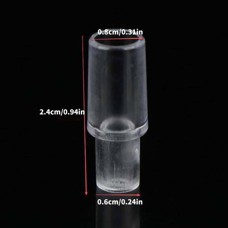 Disposable Tester Accessory 5Pcs Nozzles Transparent Design Mouthpieces For Reliable Breathalyzer Testing