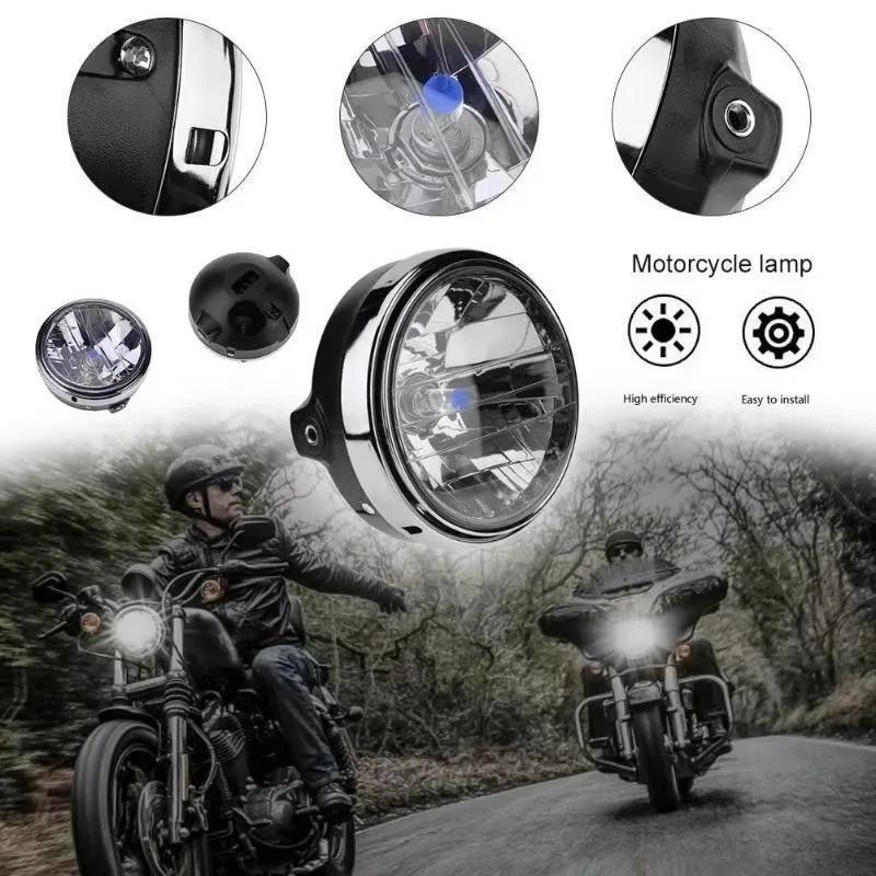New Hot1pcs Crystal Headlights Motorcycle Hornet 600 900 CB400/900 Modified Headlight Assembly Motorcycle Headlight