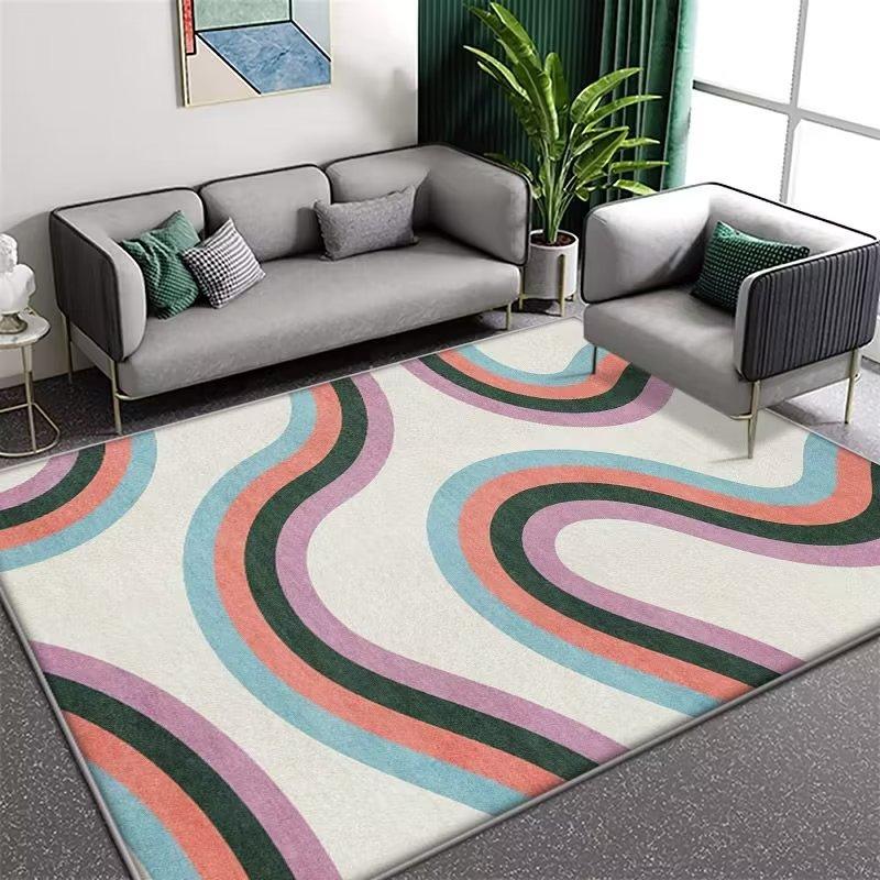 Plant Flower Carpet Living Room Coffee Table Mat Household Bedroom Bedside Carpet Bathroom Soft Foot Pad