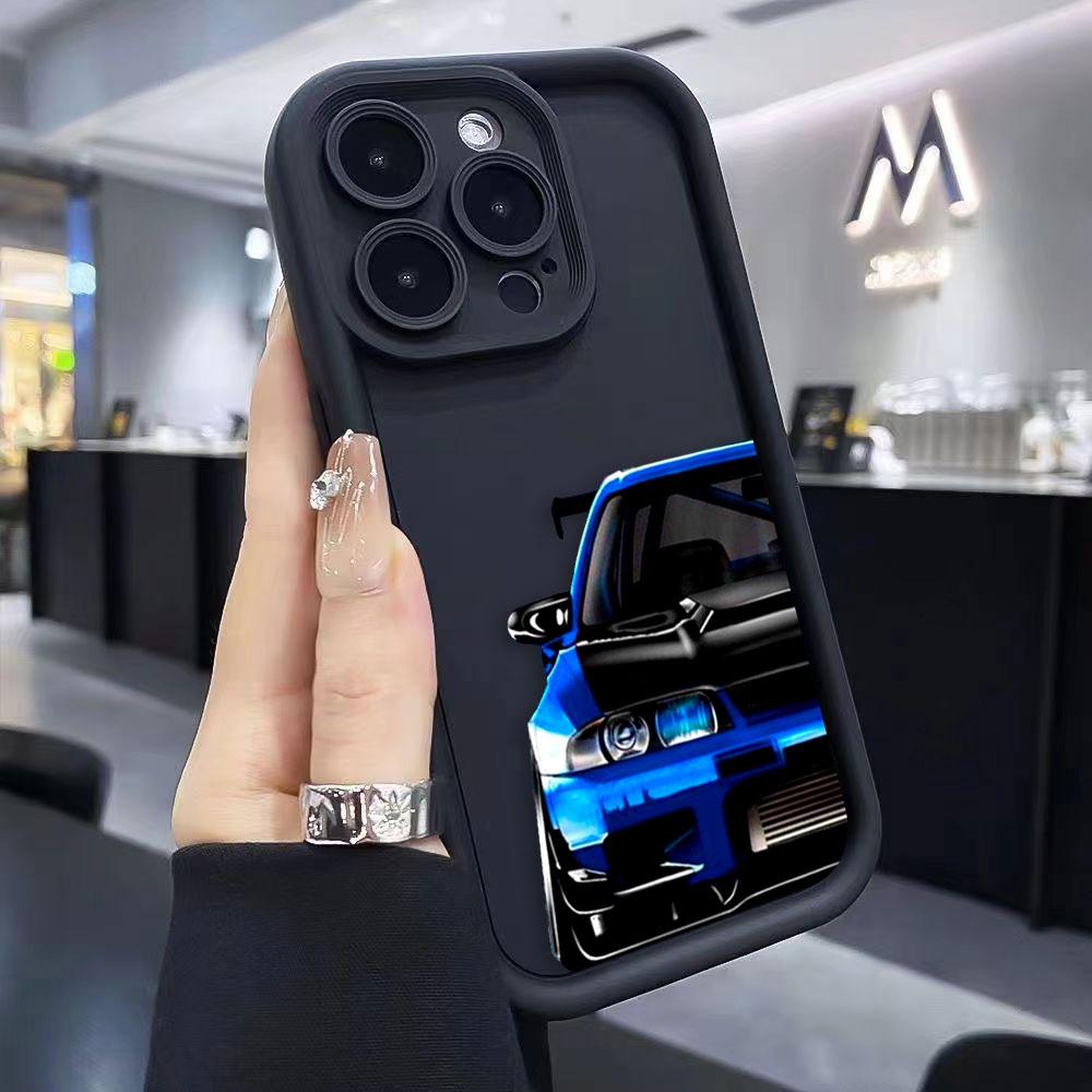 Carton Sports Car JDM Drift Phone Case For Samsung A13 A15 A16 A17 A22 A23 A25 A32 A33 A35 A51 A52 A53 A54 A55 A71 A72 Cover