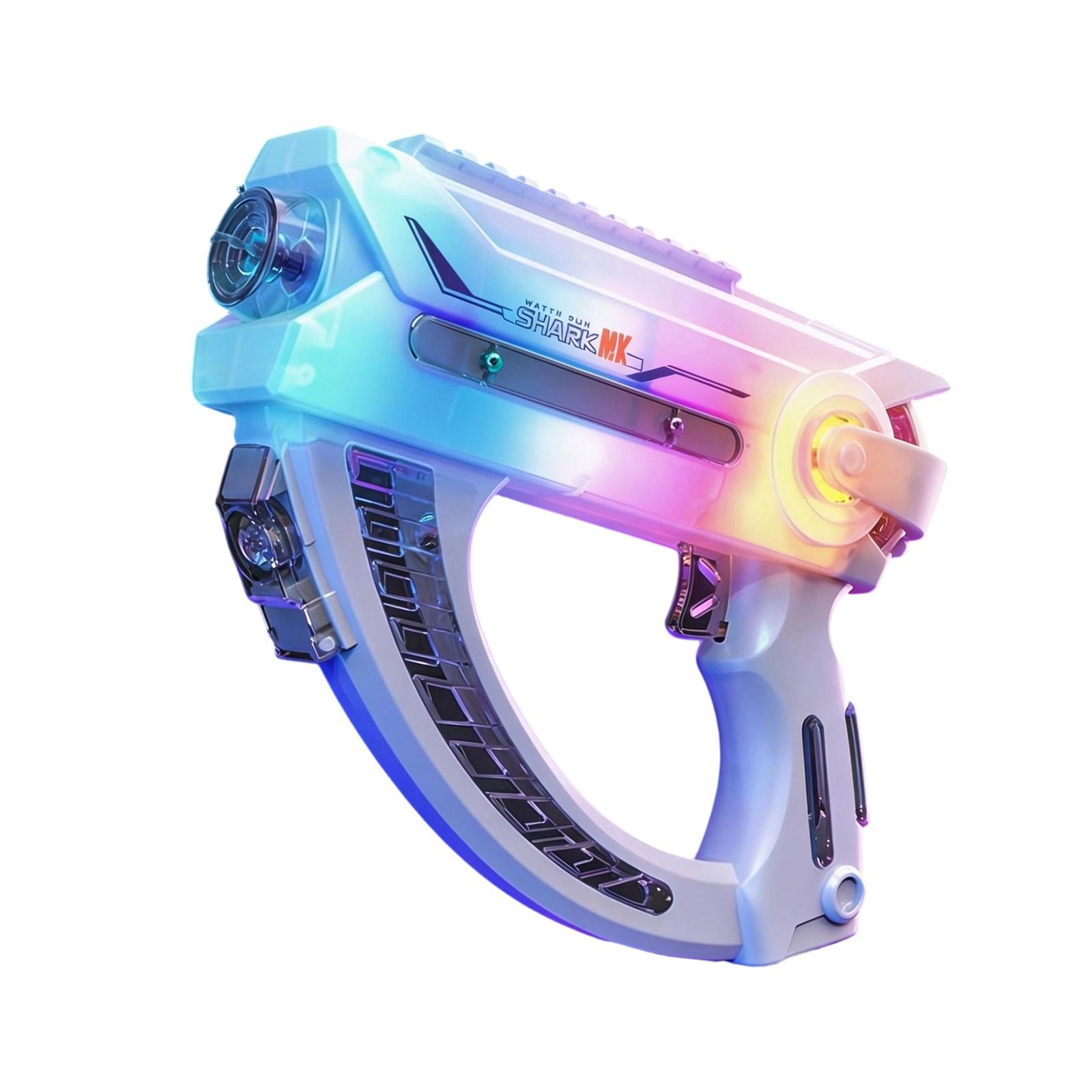 

Electric Rapid-Fire Water Gun Toy with Multi-Color LED Lights and Space Gun Design for Kids Outdoor Play and Water Battles One Size
