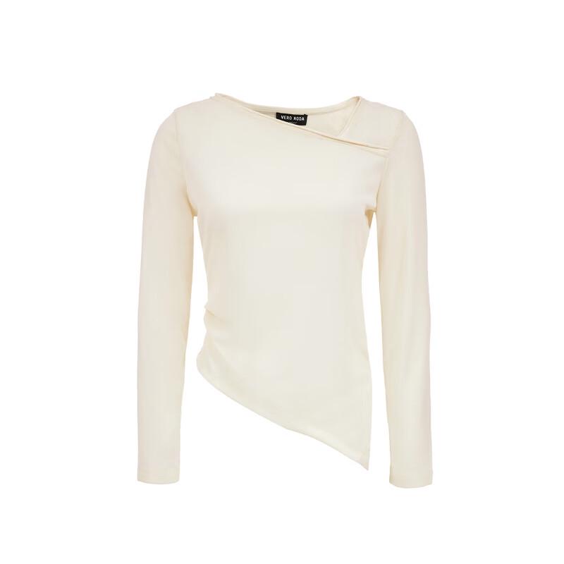 VEROMODA Women's Asymmetric Lyocell Blend T-shirt