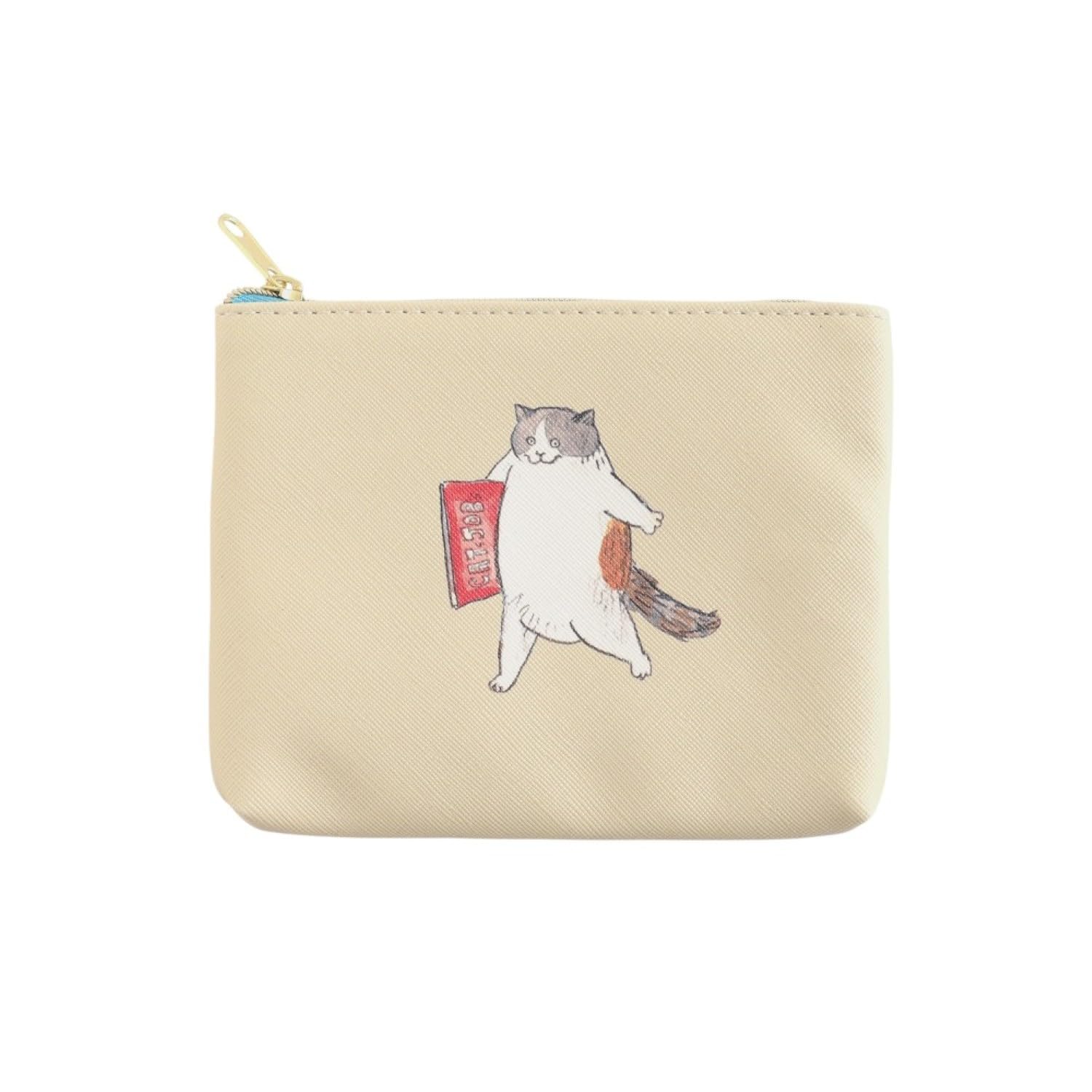 

Радостный кот калико Мобу хочет заработать корм для кошек Дневник Пузырь из синтетической кожи Еда Мобу s MBB-046