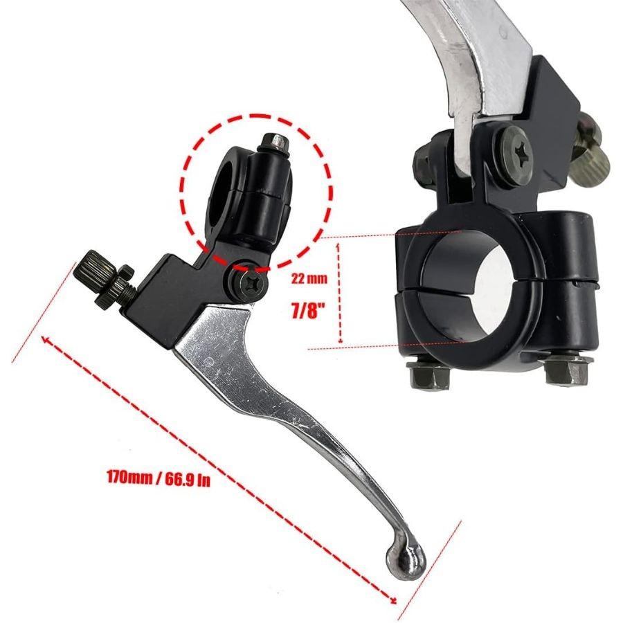 22mm Brake Lever Left Hand with Rear Brake Cable Compatible with Mini Bikes for