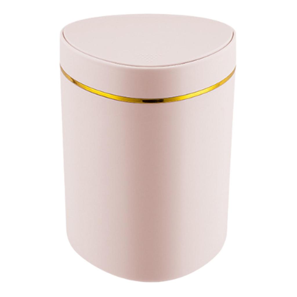 Desktop Small Trash Can with Press Type Lid Compact Waste Basket Garbage Bin Garbage Can for Dorm Home Table Car Countertop