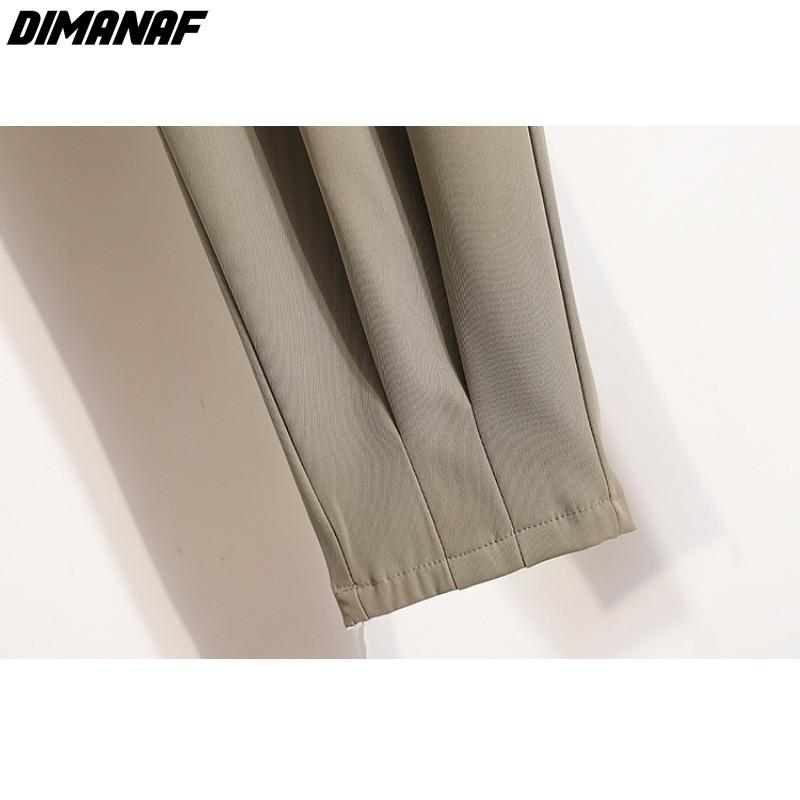 DIMANAF 2024 Spring Summer Plus Size Women New Long Pants Trousers Casual Loose Solid Harem Pants Wide Leg Pants Fashion Lady