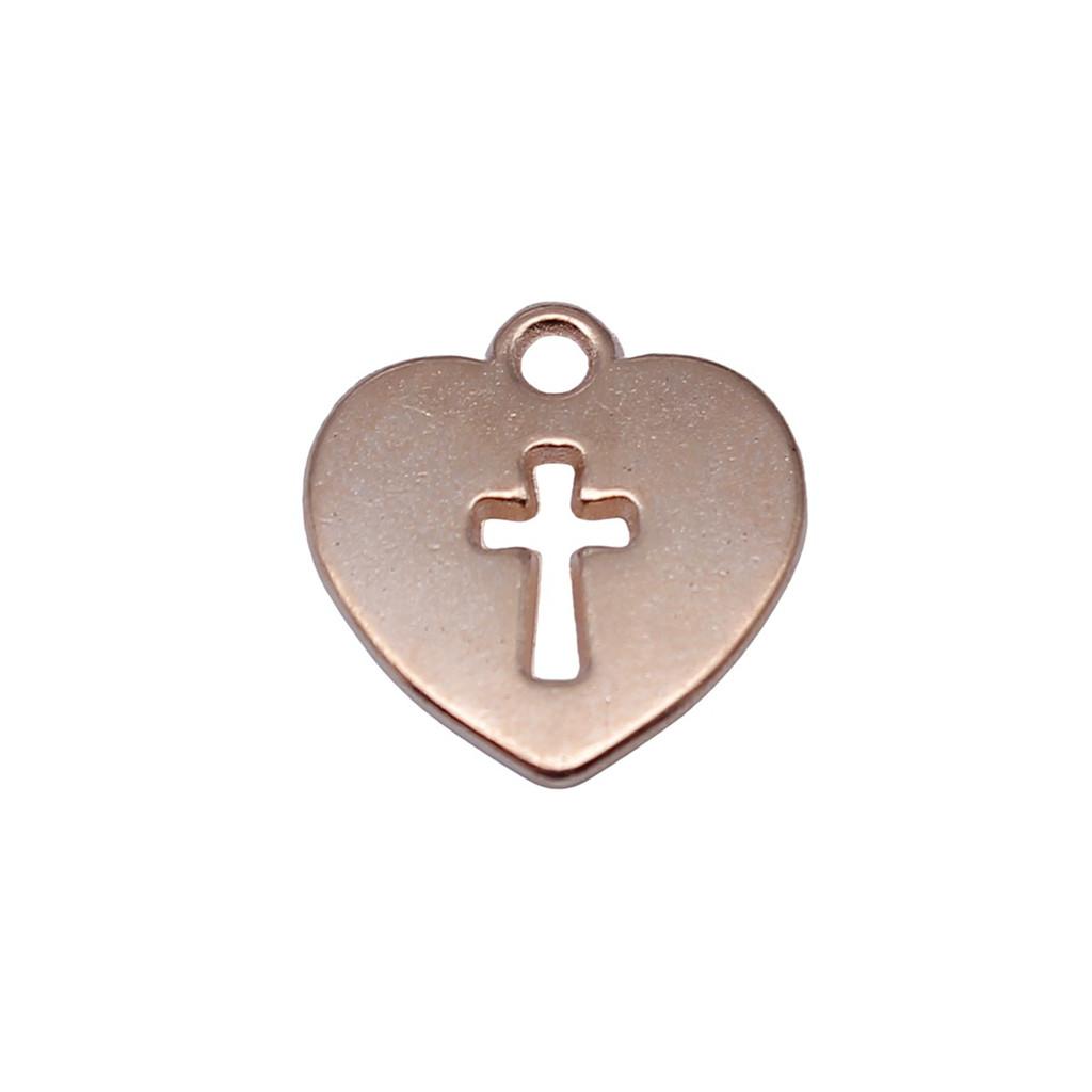 Vintage Cross Charms Multi Color Alloy Pendants For Religious Christian Jewelry