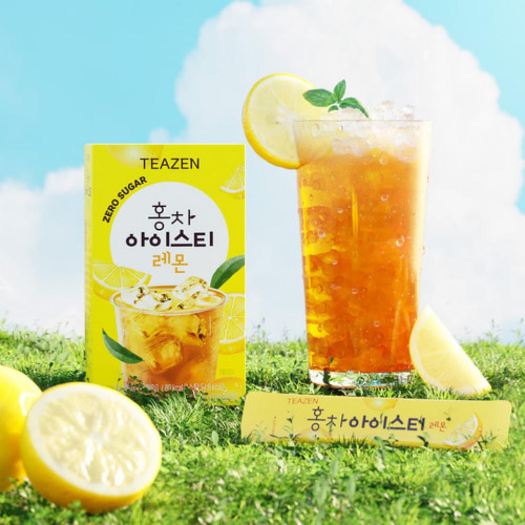 

[TEAZEN] Black Tea Zero Sugar Iced Tea 10pcs Lemon