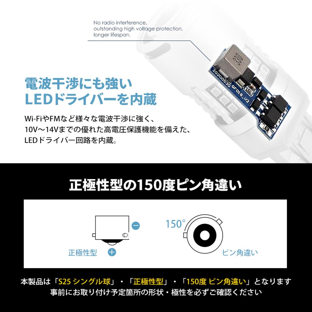 SEEK products CSP2016 CSP2016 LED Turn Signal with Fan, Stealth Specifications, 1,300 lm, Explosion,