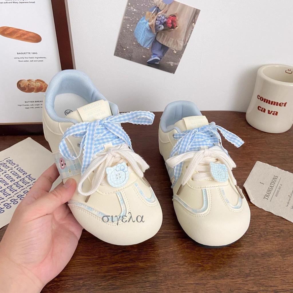 Dopamine Girls Niche Casual Board Shoes Women's New Cartoon Cute Campus Flat Comfortable Moral Training Shoes