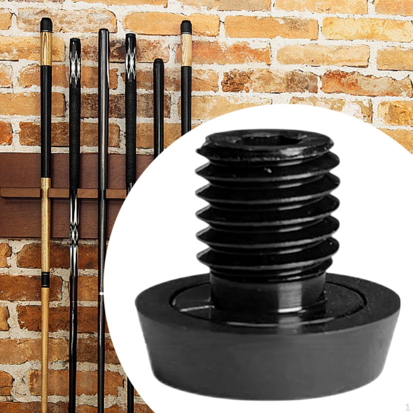 

Billiard Cue Bottom Plug Practical Aluminum Alloy Rubber Bumper Getemeigui Lanseyaoj