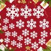 Snowflake Ornaments 21 Pieces Artificial Christmas Pendant Decor Festival Window Snowflake For Winter Outdoor Home Holiday Table