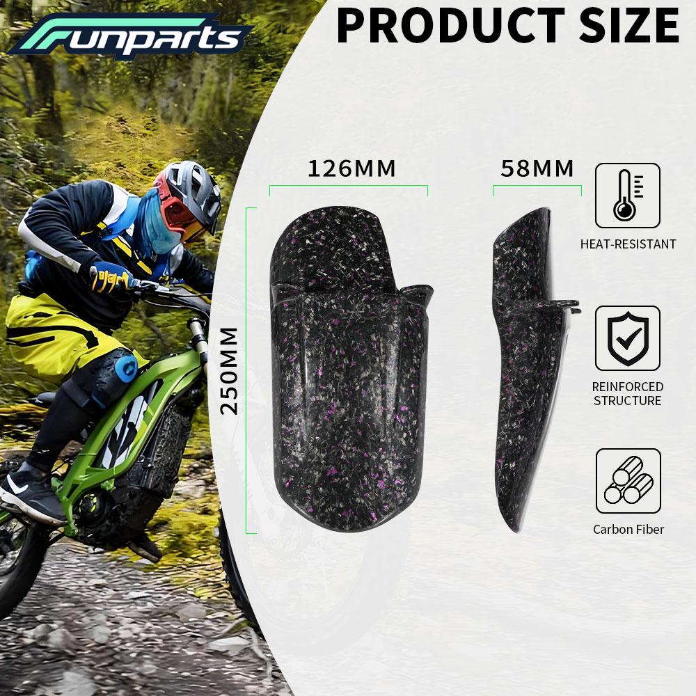 Funparts Motorcycle Rear Fender For Sur-Ron S X Lightbee for Segway X160 X262 Electric Dirt Bike Motorcycle Accessories